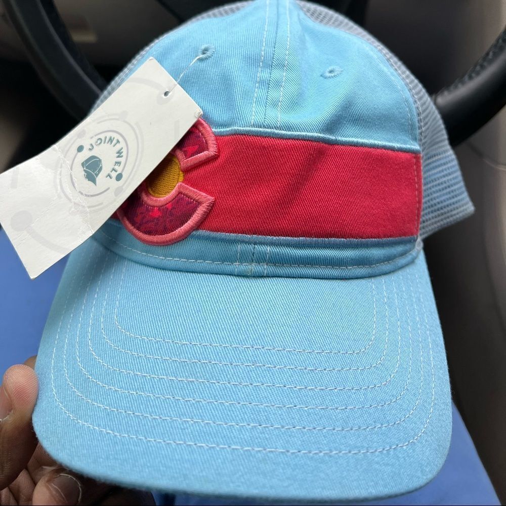 BABY BLUE and Pink COLORADO HAT